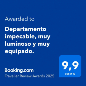 Departamento impecable, muy luminoso y muy equipado.